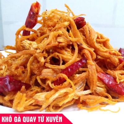 Khô gà quay cay Tứ Xuyên (500g)